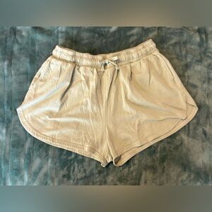 Women's Tan-Green Casual Shorts